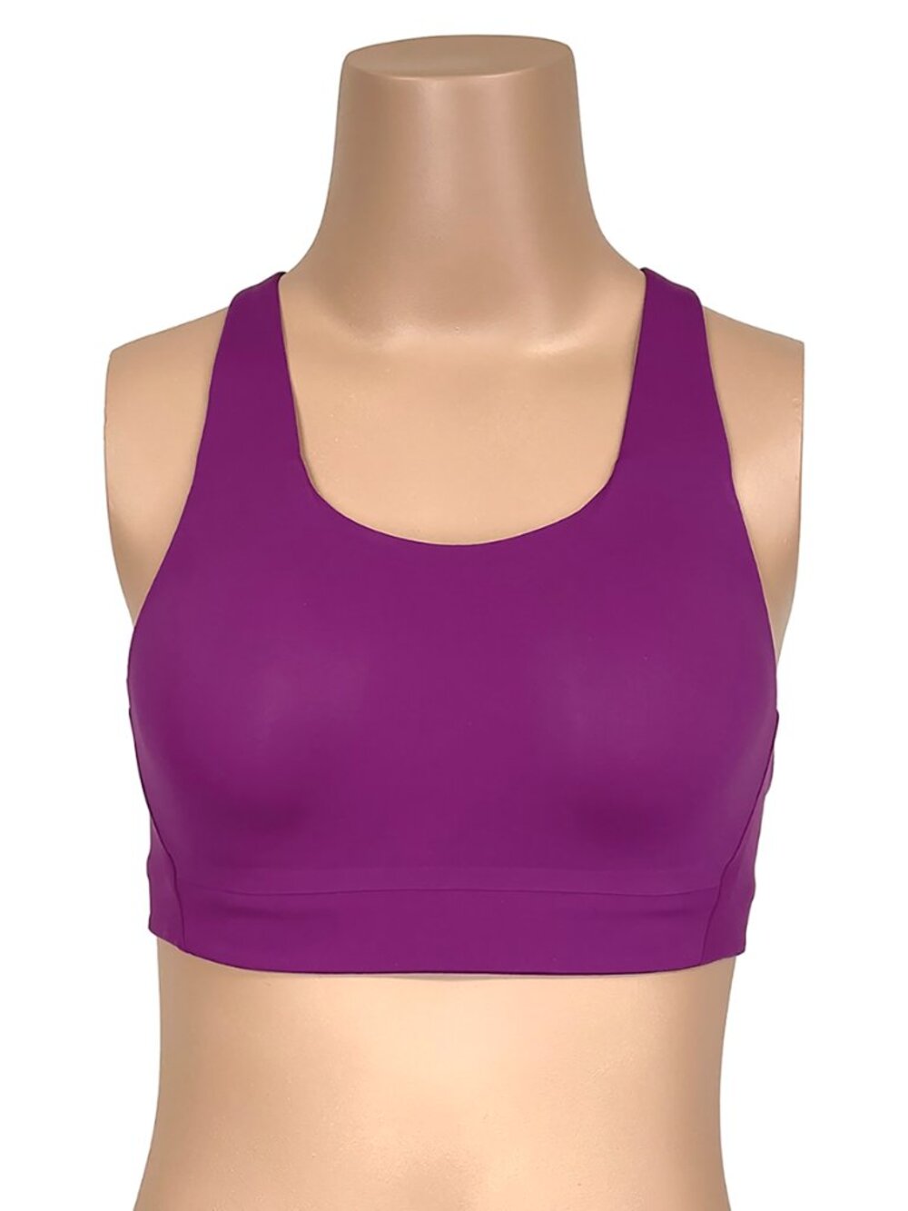 Athleta Advance Sports Bra Sz 32B New $69 Magnolia Purple High Impact Racerback